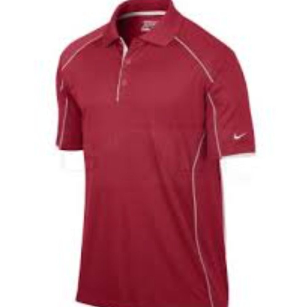 Excellent Men’s Nike DRi-FIT Golf Tour Performance Polo in Red - Large